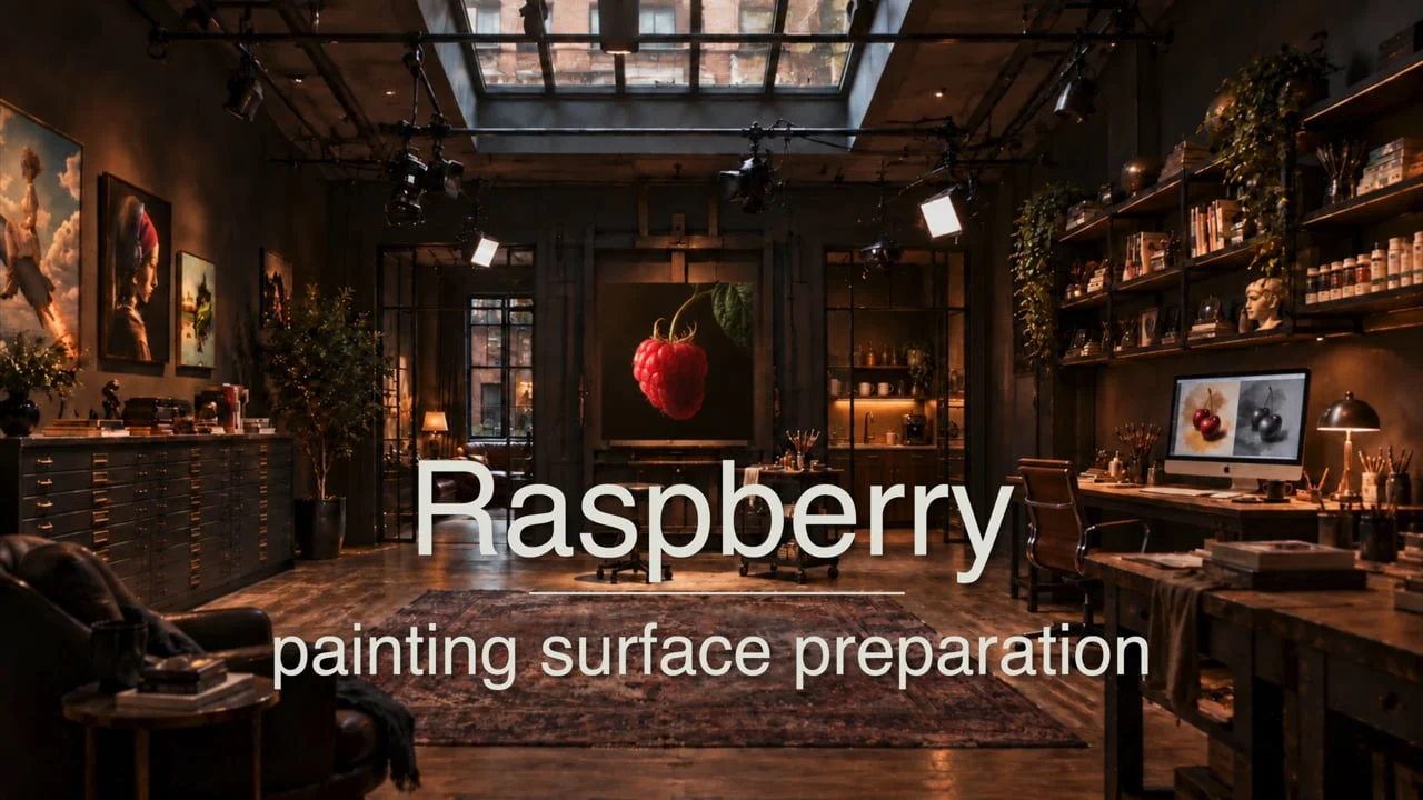 Toning your canvas — Raspberry
