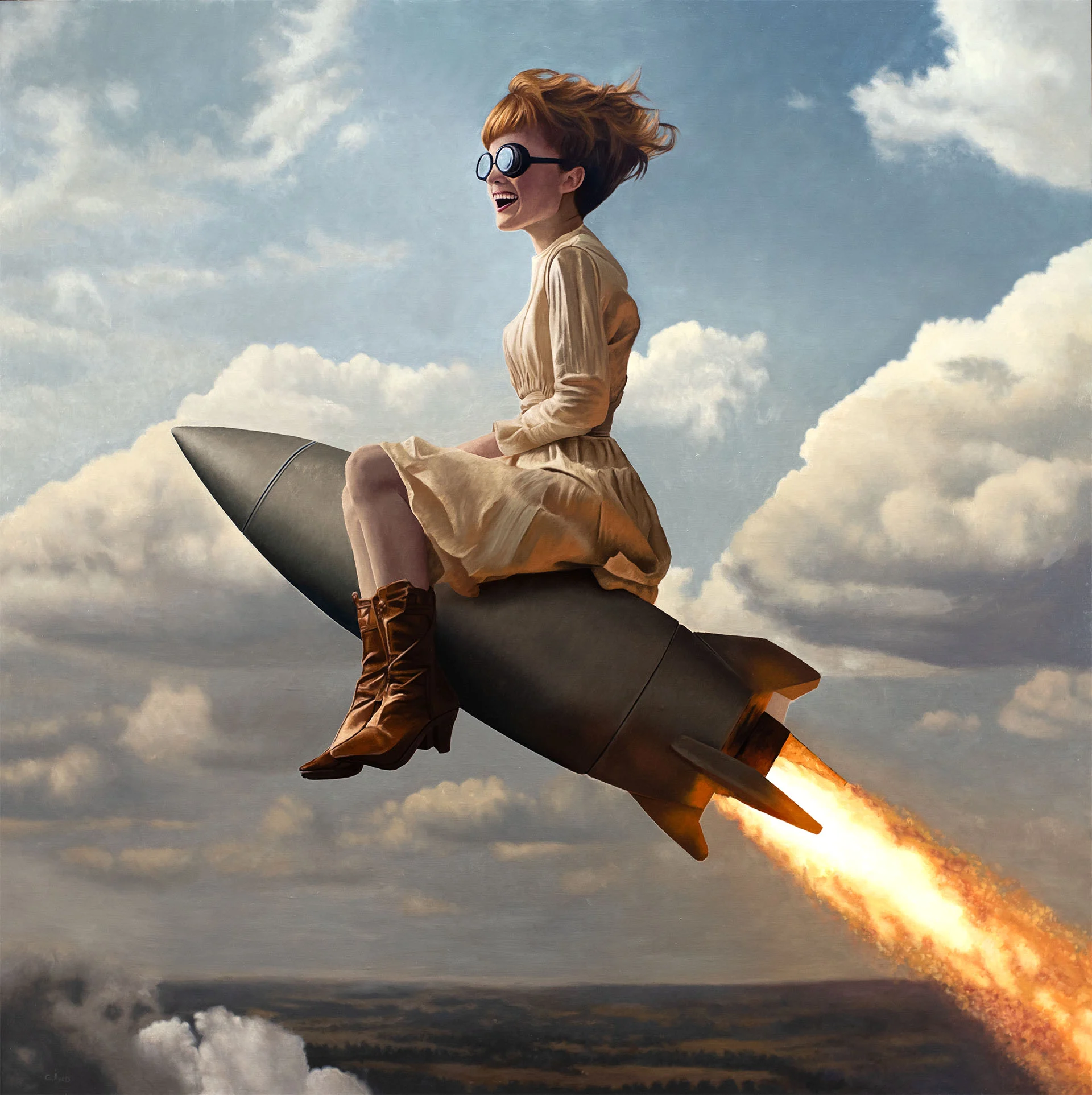 Roxy Rocket, oil painting by George Ayers